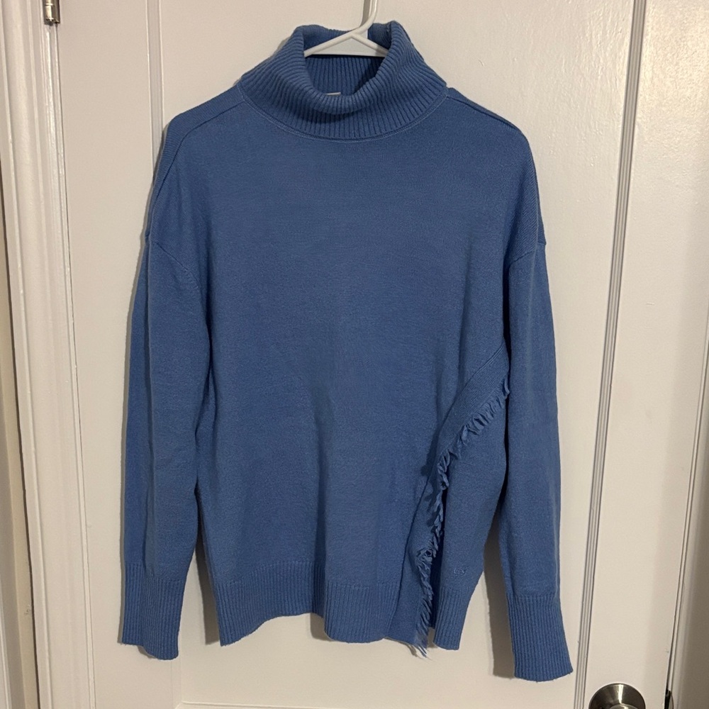 Vineyard Vines Blue Cowl Neck Sweater